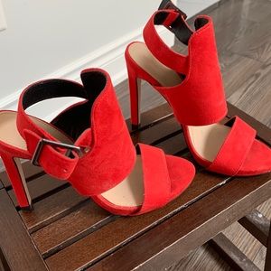 Zara red pumps - size 7- barely worn
